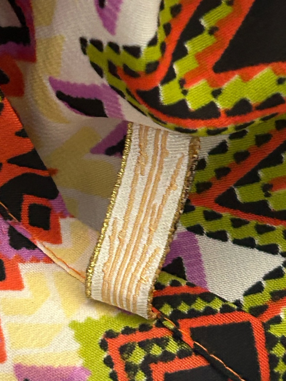 Elan x Anthropologie Aztec-Print Backless Maxi Dress in Pink, Orange & Cream - Picture 11 of 11